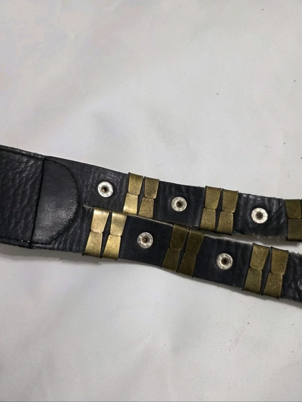 Vintage Rare Nina Arjani Handcrafted Leatherock Wide Belt
